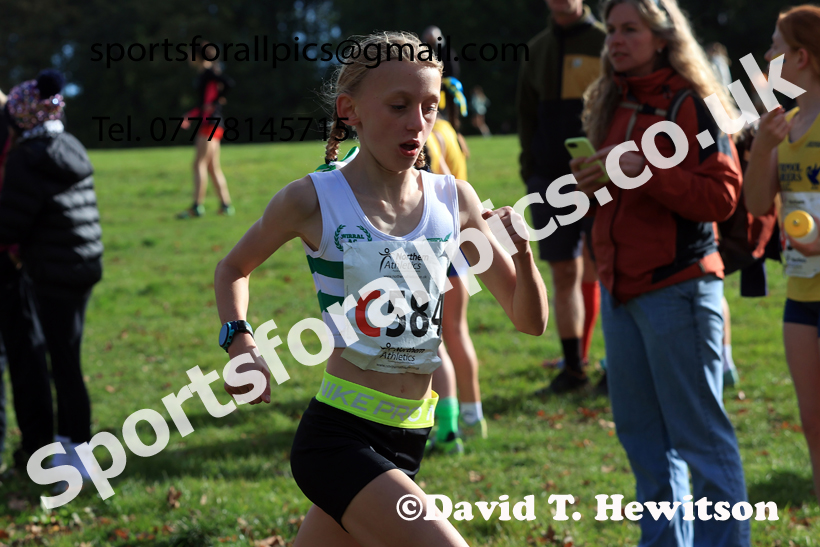 Girls Under-14s 2026 Northern Cross Country Relays, Graves Park, Sheffield. Photo: David T. Hewitson/Sports for All Pics